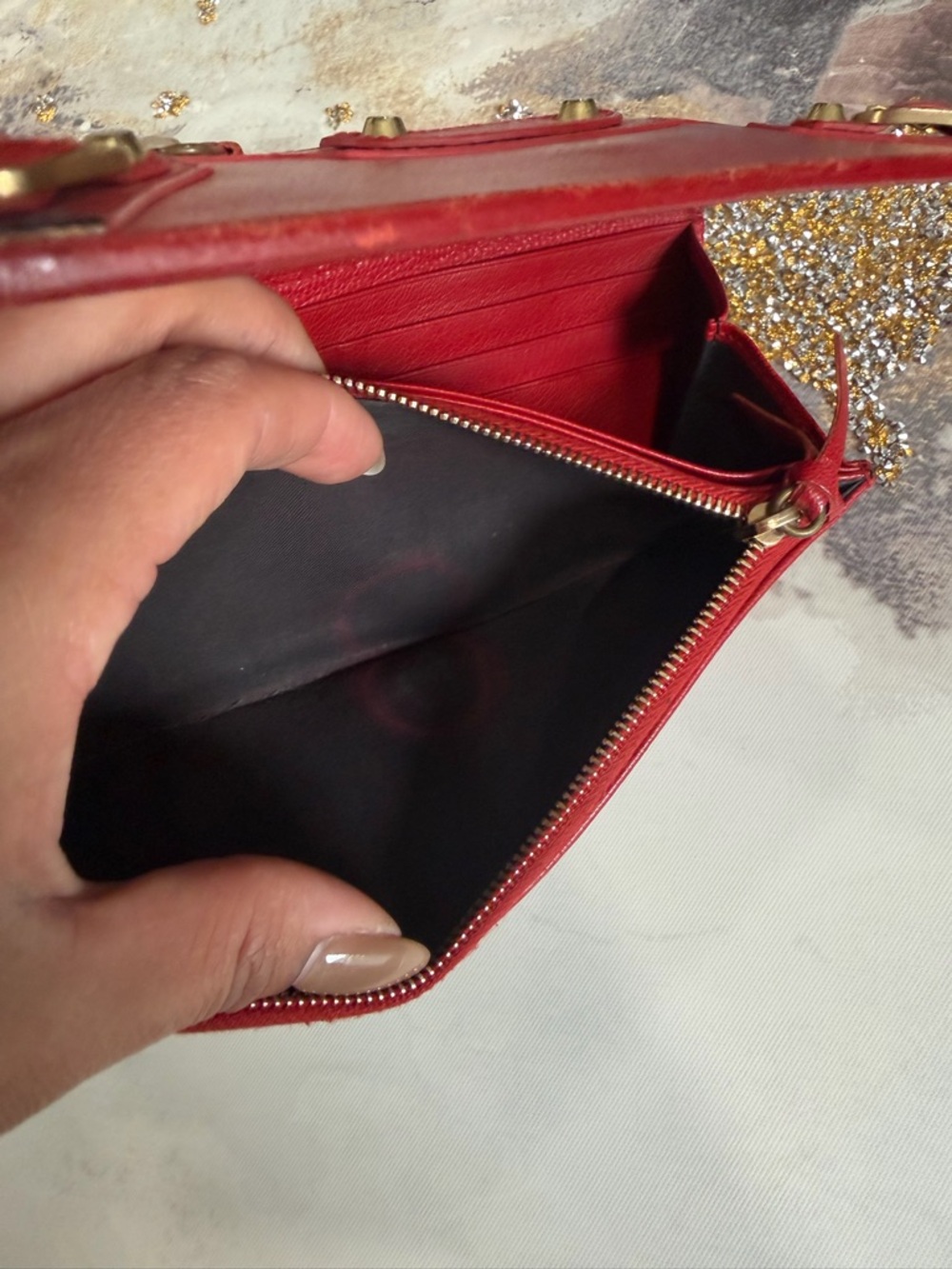 BALENCIAGA Purse Red Women Authentic secondhand - Picture 11 of 16